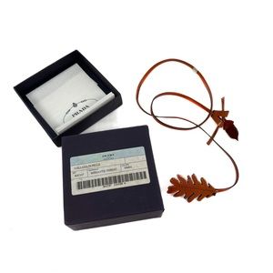 Vintage Prada F/W 1999 Autumnal Leather Necklace